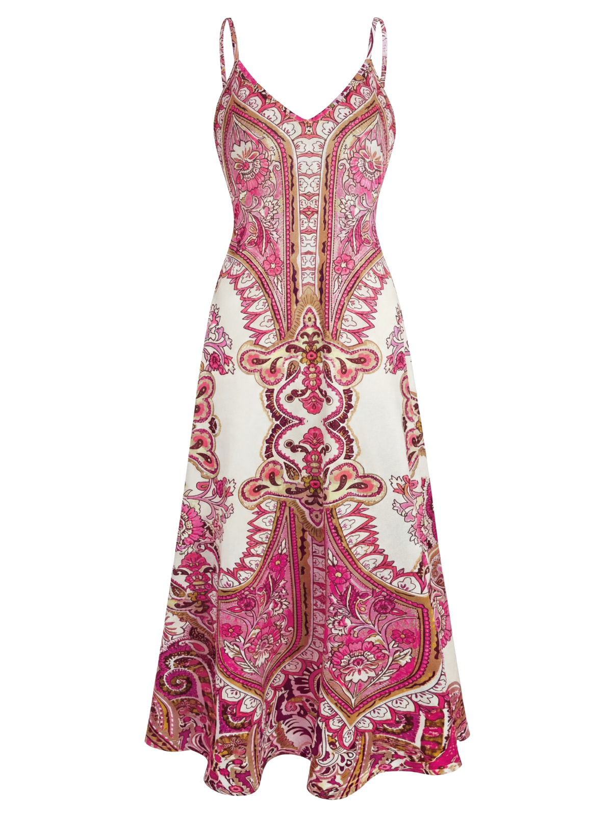 Skye – Boho Floral Print Sleeveless Dress