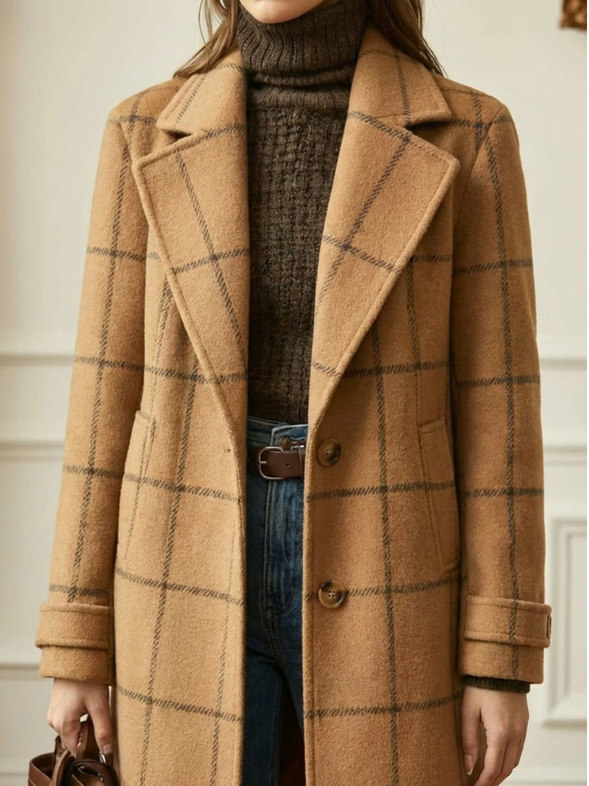 Elowen Classic Checkered Coat