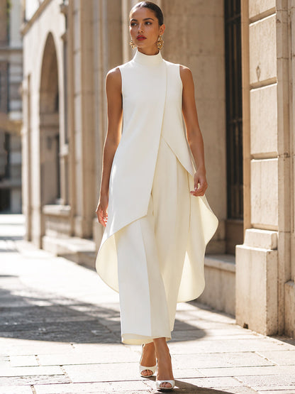Everly™ - Elegant Wide-leg Two-piece Suit