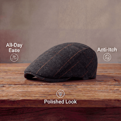 Pinstripe Herringbone Cap