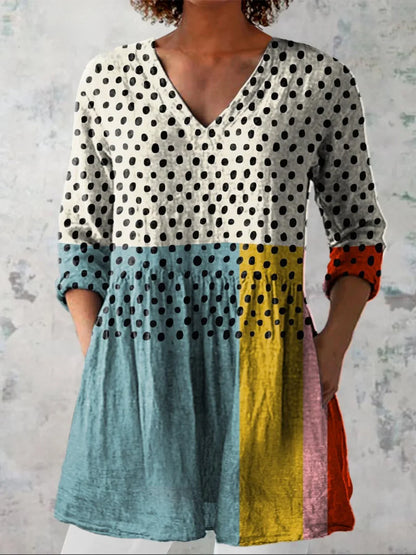 Sophie | Long Blouse with V-Neck