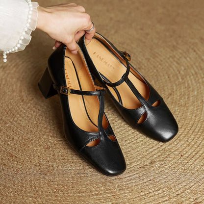 Alysa | Genuine Leather Heels