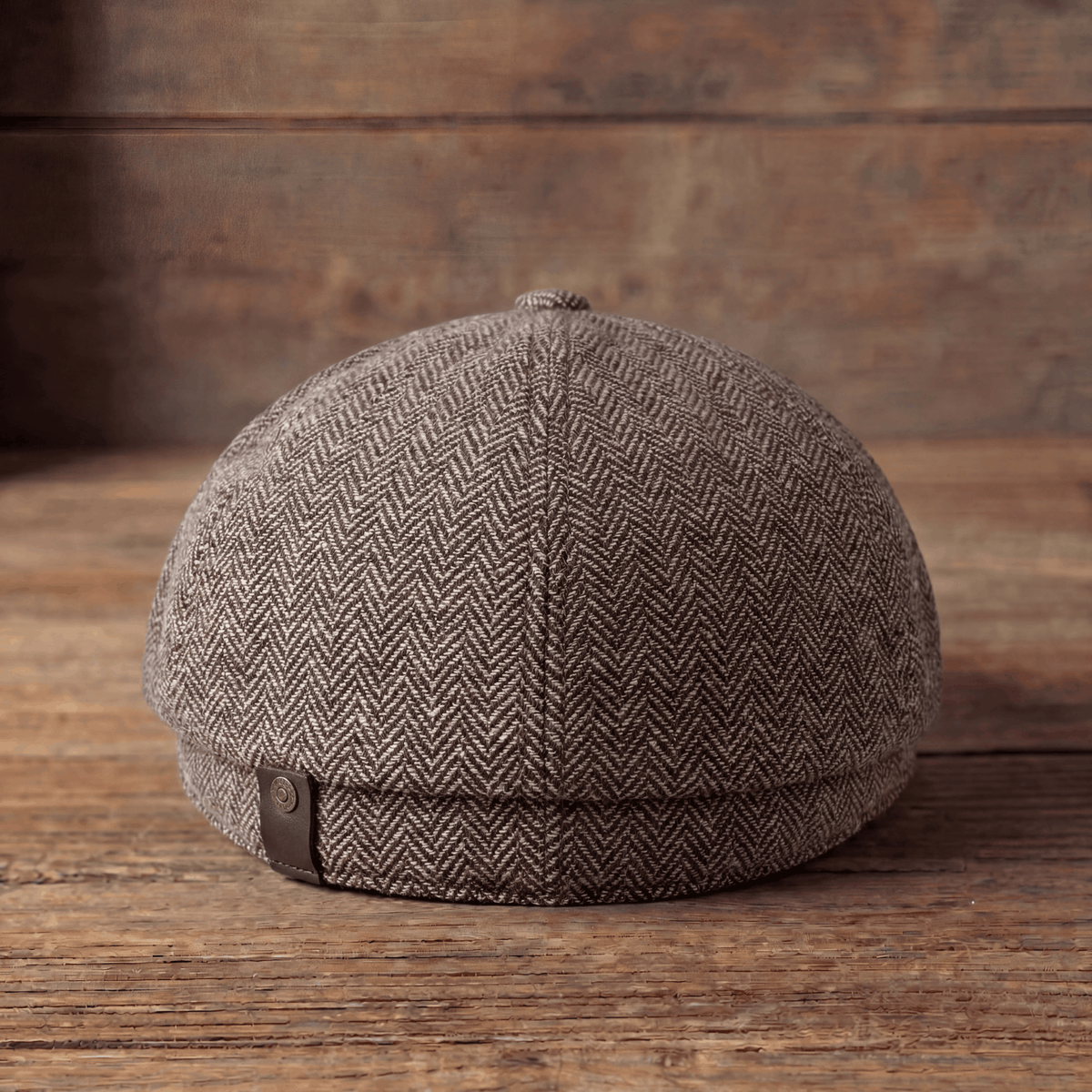 Herringbone Wool Cap
