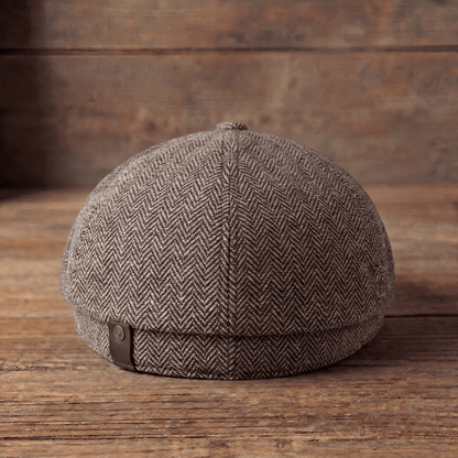 Herringbone Wool Cap