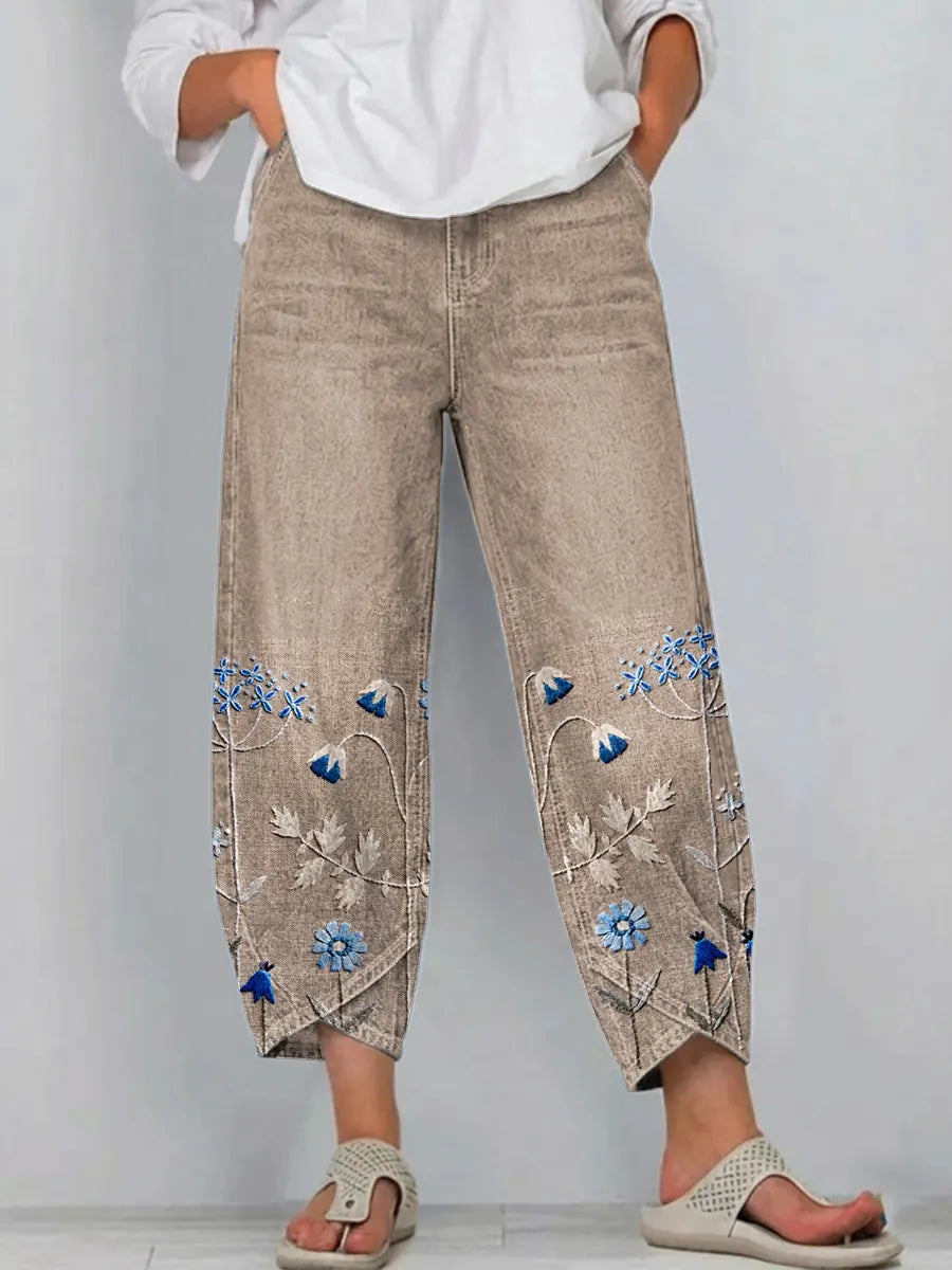 Aven | Casual Embroidered Pants