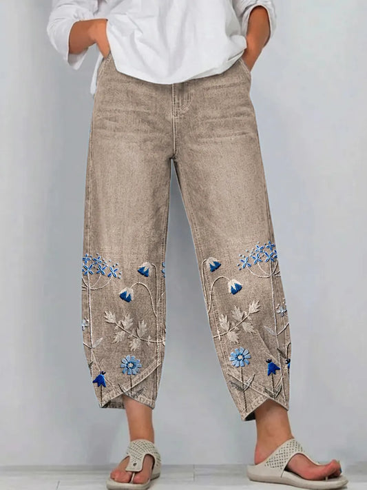 Aven | Casual Embroidered Pants