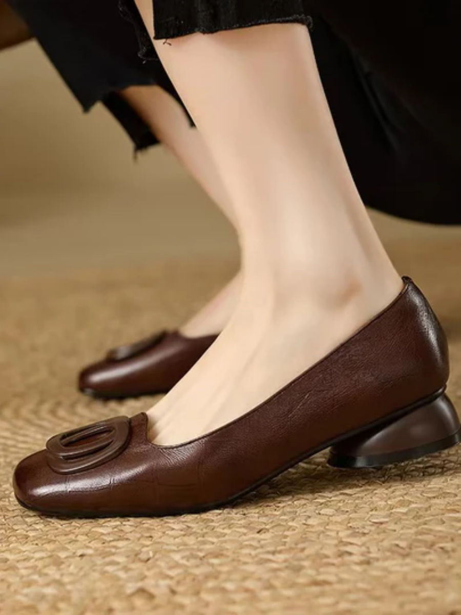 Opium Leather Flats.