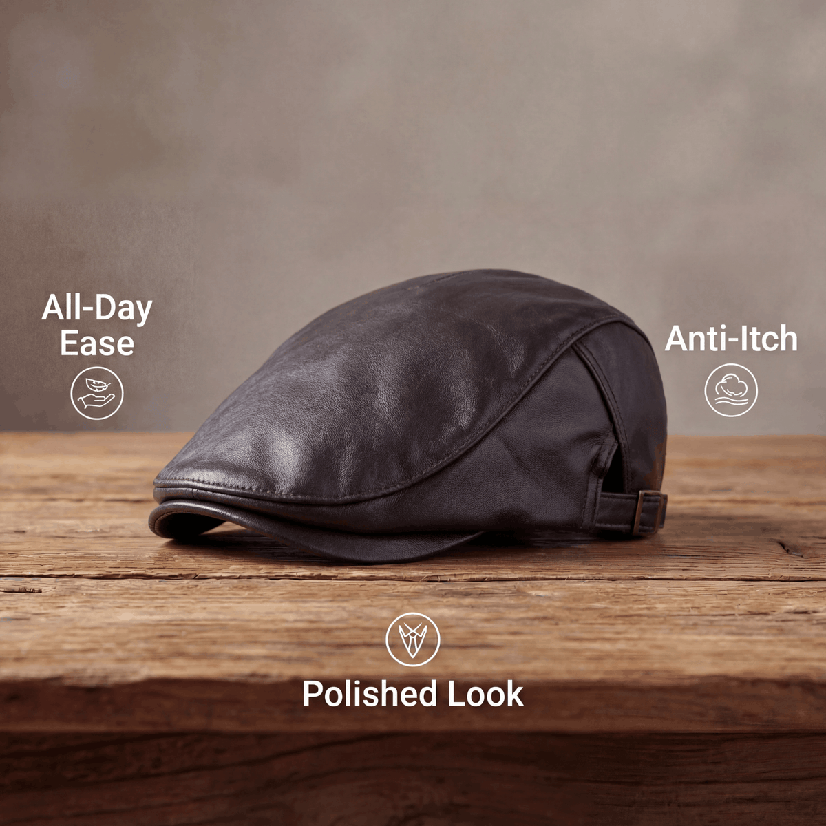 Leather Driver Cap