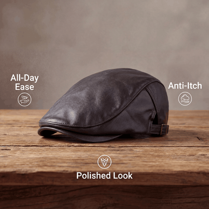 Leather Driver Cap