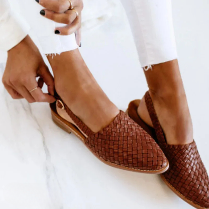 Aurora | Woven Slingback Loafer