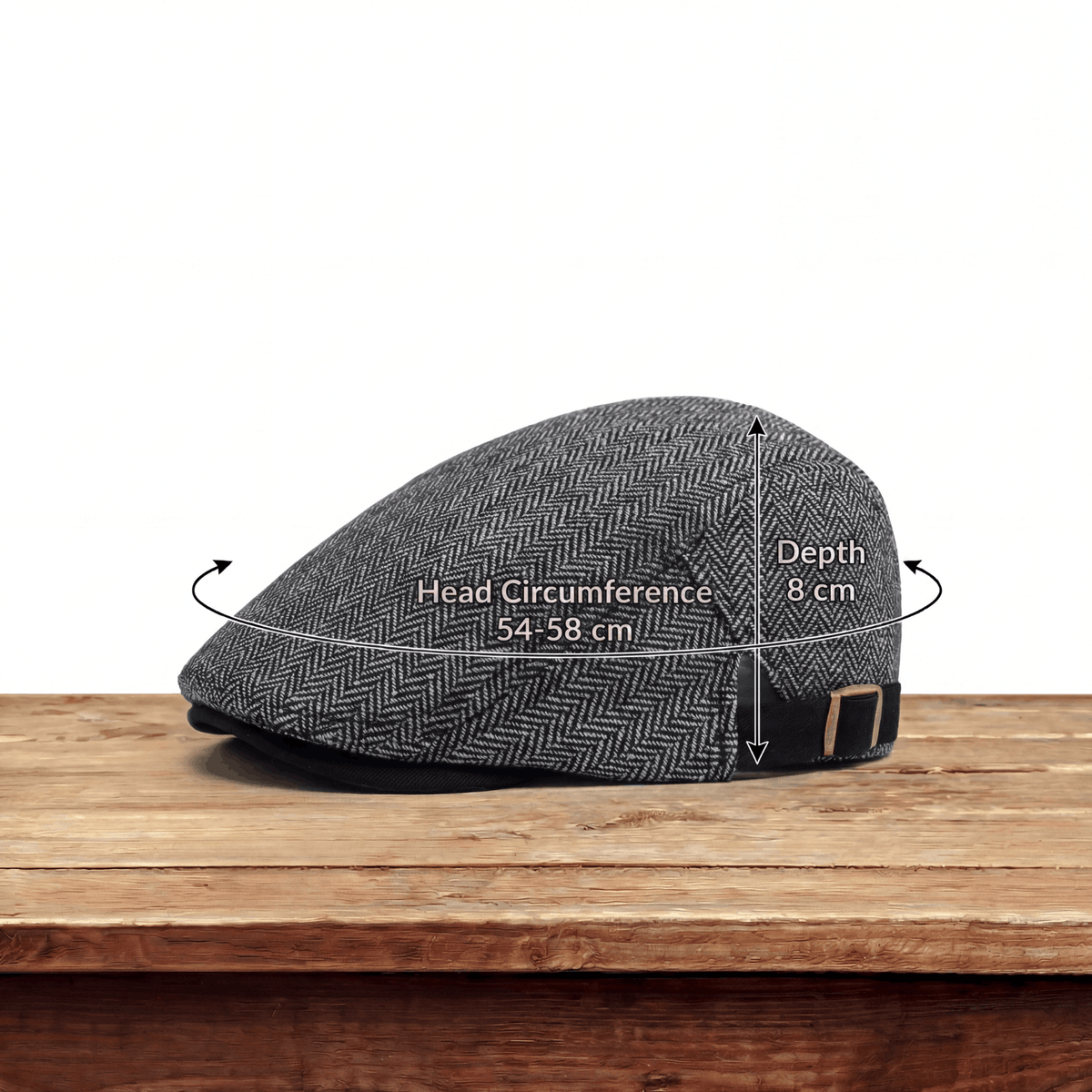 Herringbone Wool Driver Cap