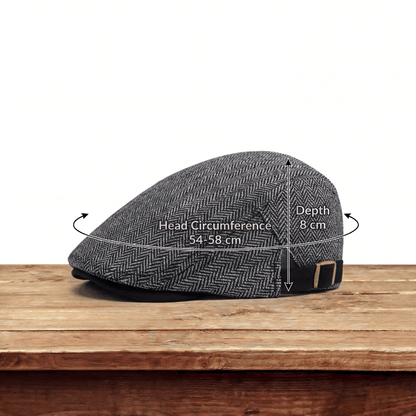Herringbone Wool Driver Cap