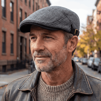 Herringbone Wool Driver Cap