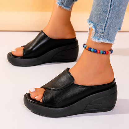 Celine™ | Orthopedic Slip-on Wedge Sandals.