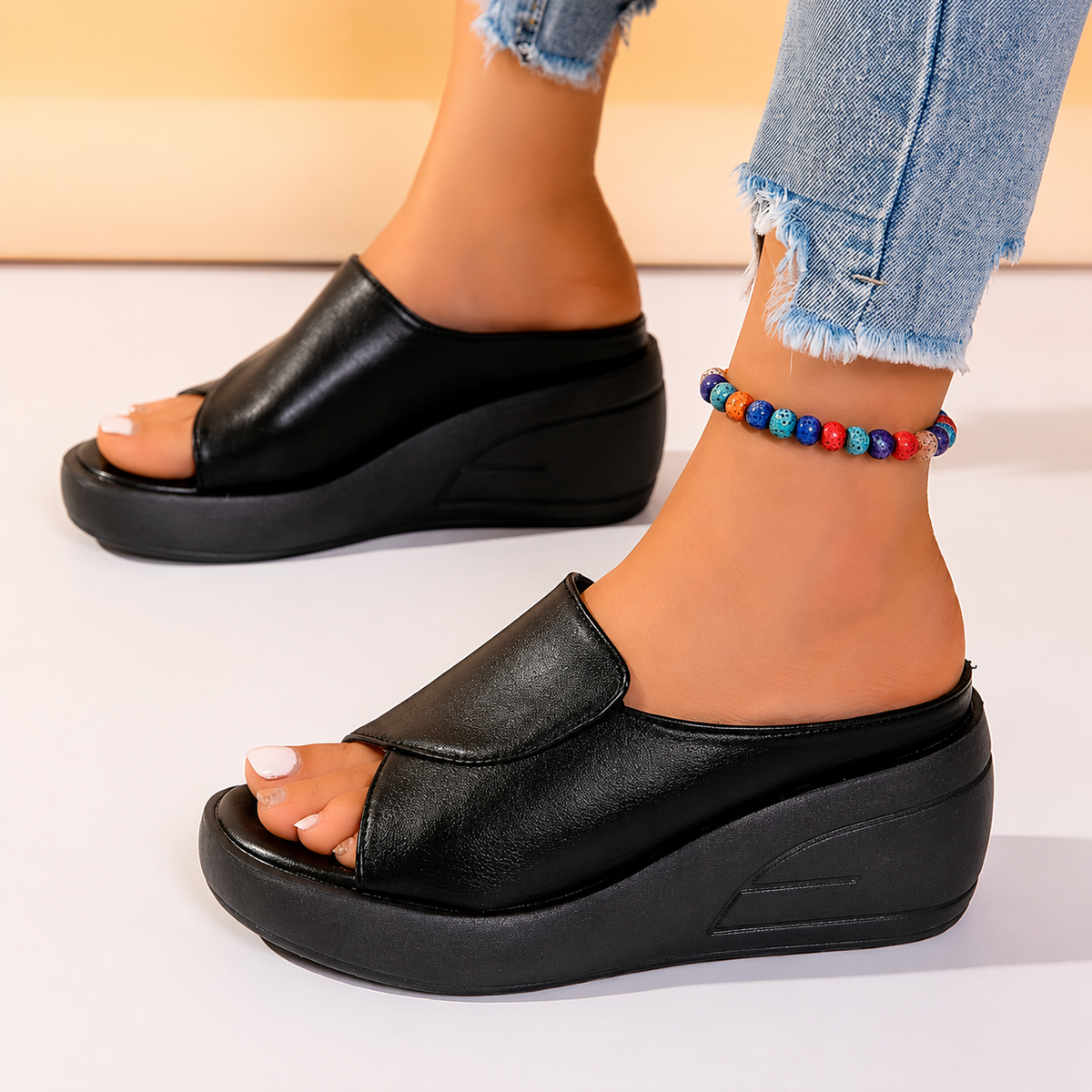 Celine™ | Orthopedic Slip-on Wedge Sandals.