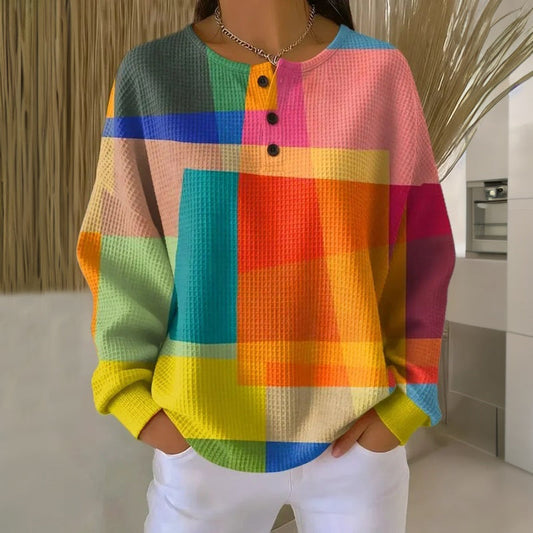 Emery Colorful Vintage Blouse