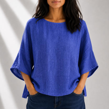 Emery Cotton Linen Blouse