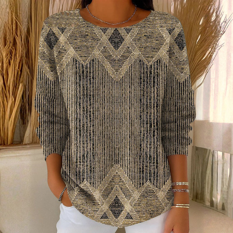 Evelyn | Vintage Striped Long Sleeve Tee
