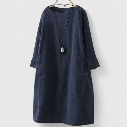 Lorra™ Vintage Comfort Midi Dress