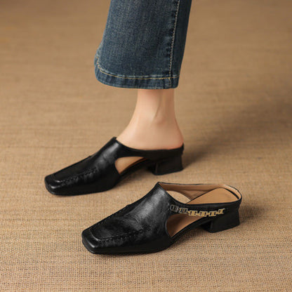 Vyla | Genuine Leather Mules