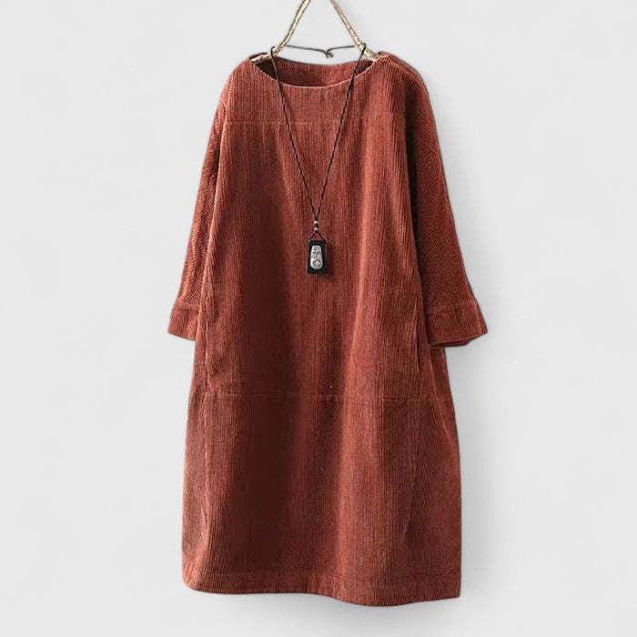 Lorra™ Vintage Comfort Midi Dress