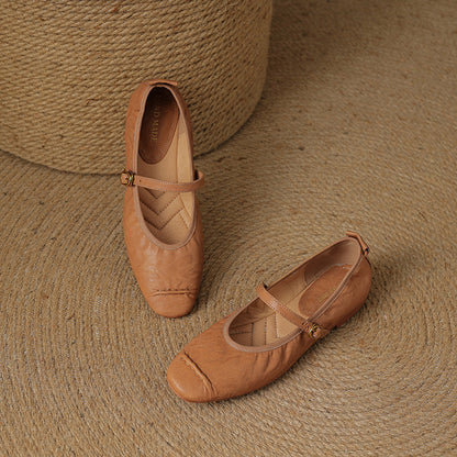 Wani | Leather Flats