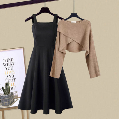 Marvella Elegant Knit Dress Set – Cozy Two-Piece Fall & Winter Outfit