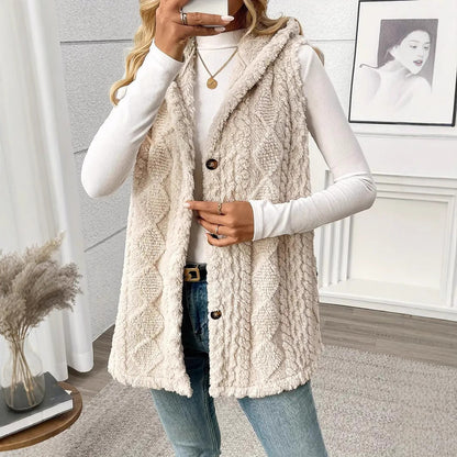 Evanna | Hooded Sleeveless Vest