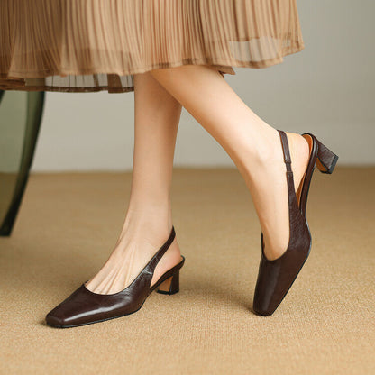 Ersa | Genuine Leather Slingbacks
