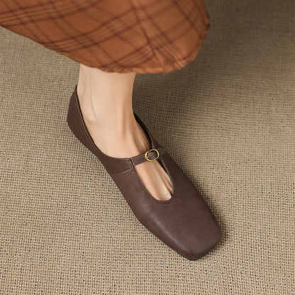 Elspeth | High-Vamp Mary Jane Flat