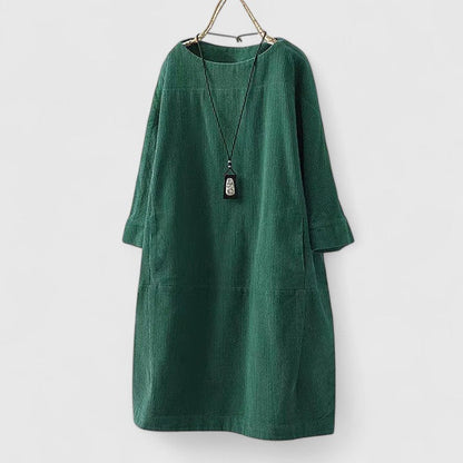Lorra™ Vintage Comfort Midi Dress