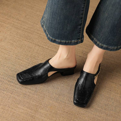 Vyla | Genuine Leather Mules
