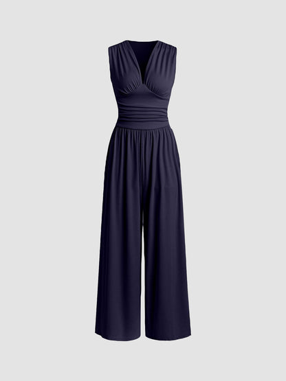 Nolene – Chic Sleeveless Wide-Leg Jumpsuit