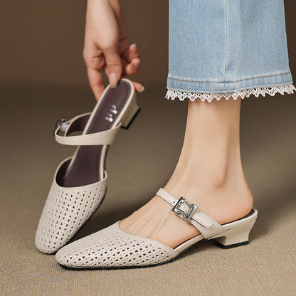 Nilda | Genuine Leather Mules