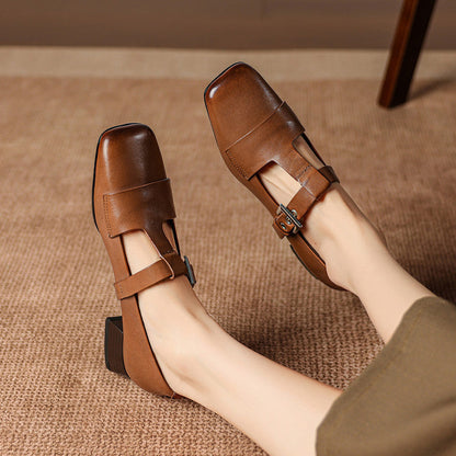 Veyra | Genuine Leather Heels