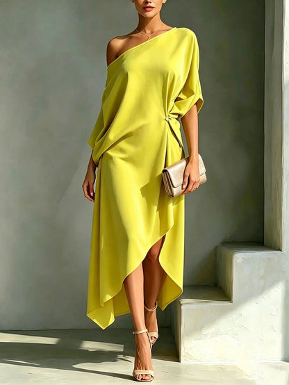 Suziene - Elegant Asymmetrical Dress