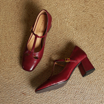 Alysa | Genuine Leather Heels