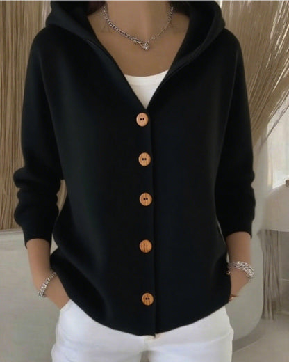 Zoé - Soft Knit Cardigan with Hood