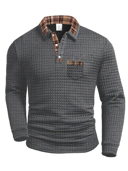 Cason Refined Knit Polo Sweater