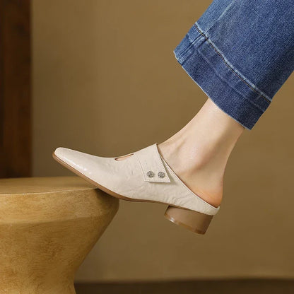 Olga | Genuine Leather Mules