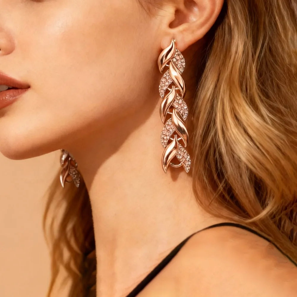 Serena™ | Mermaid Leaf Drop Earrings