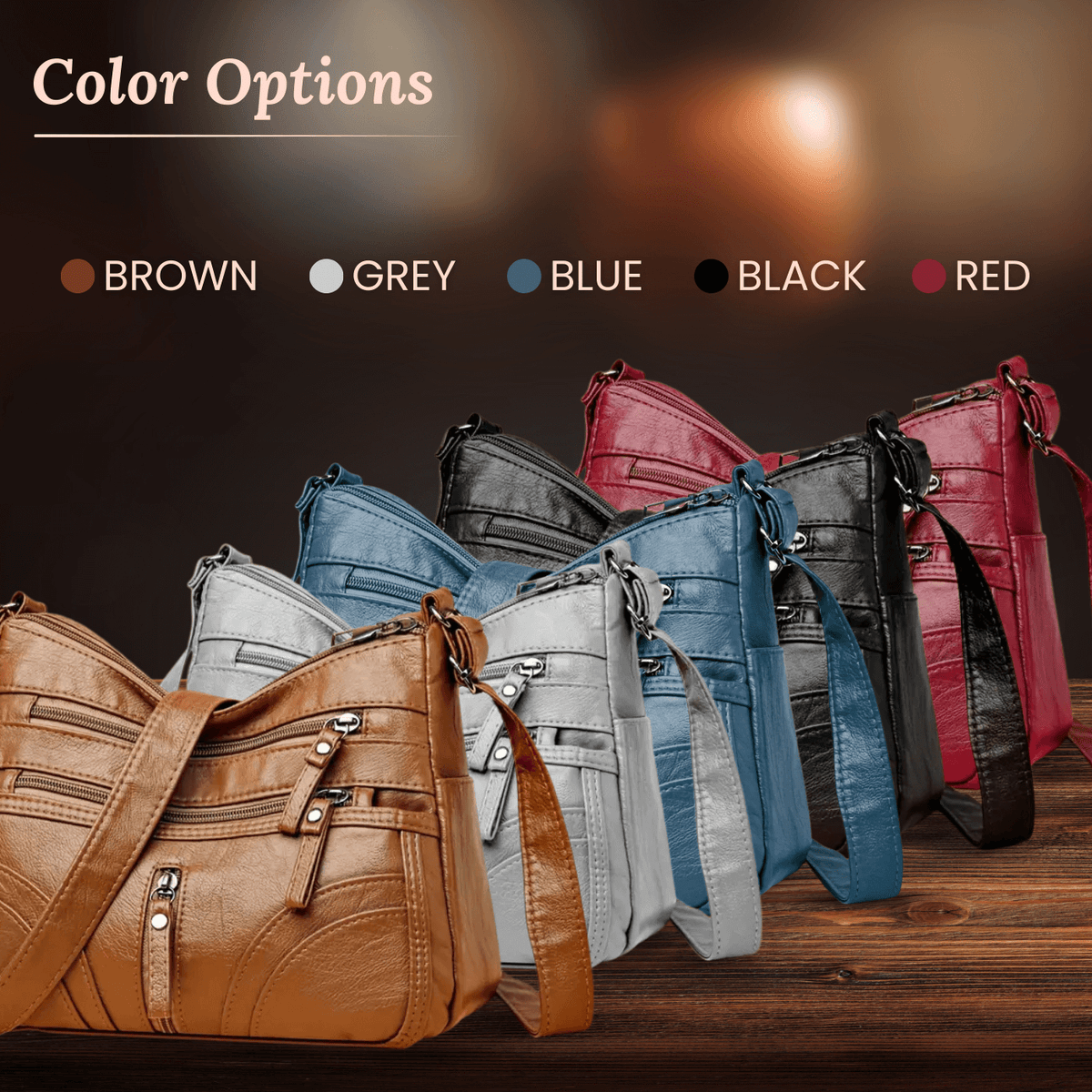 Giulia’s Multi-Zip | Crossbody Bag
