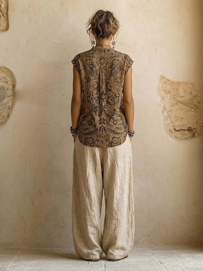Natural 3-Piece Set™ - Premium Cotton and Linen Blend.