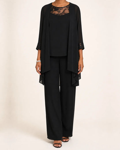 Selah | Three-Piece Chiffon Suit