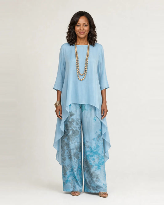 Cariola | Two-Piece Set with Asymmetric Tunic
