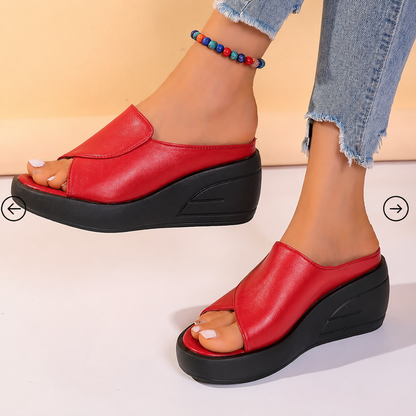Celine™ | Orthopedic Slip-on Wedge Sandals.