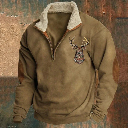 Darven Nordic Deer Knit Pullover
