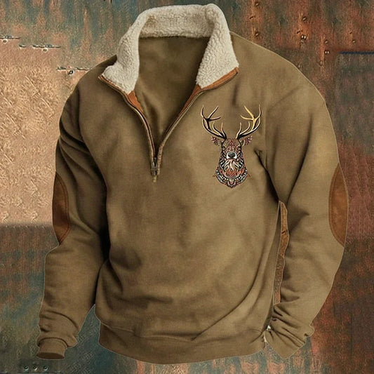 Darven Nordic Deer Knit Pullover