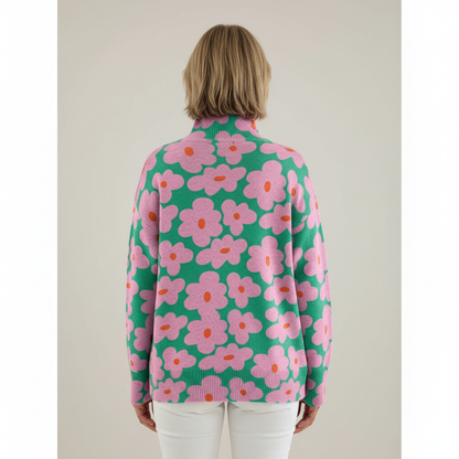 Claire | Floral Knit Sweater