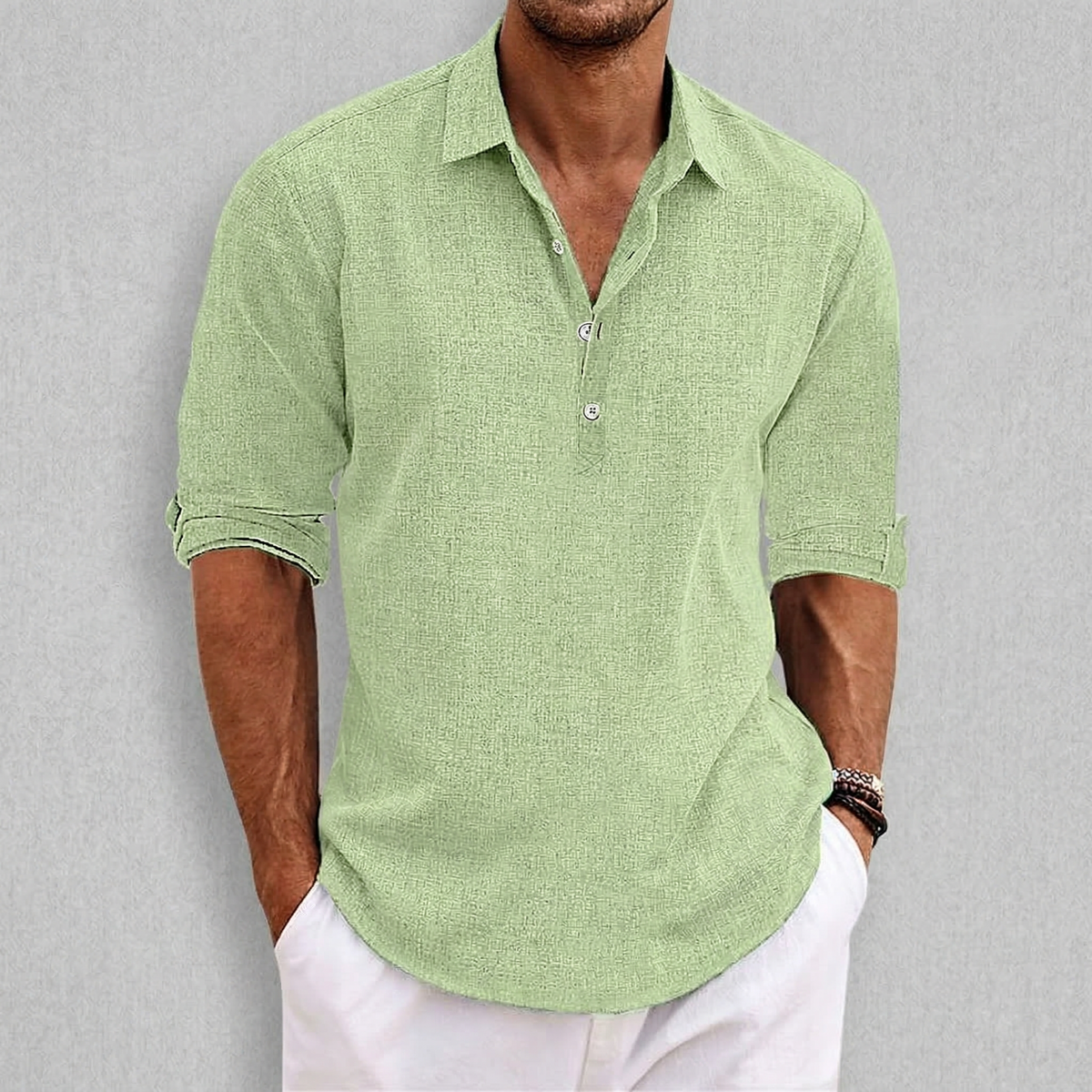 Caleb | Refined Button-Front Classic Shirt